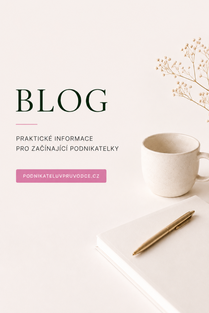 Blog pro začínající podnikatelky zaměřený na účetní povinnosti, administrativu a legislativní základy podnikání.